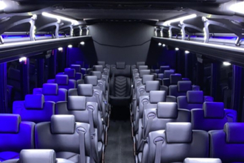 Modesto Charter Bus Interior