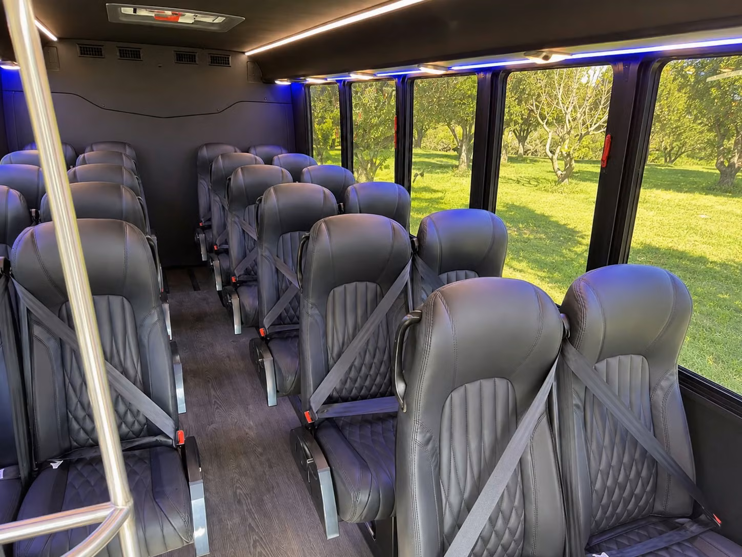 15 passenger minibus interior