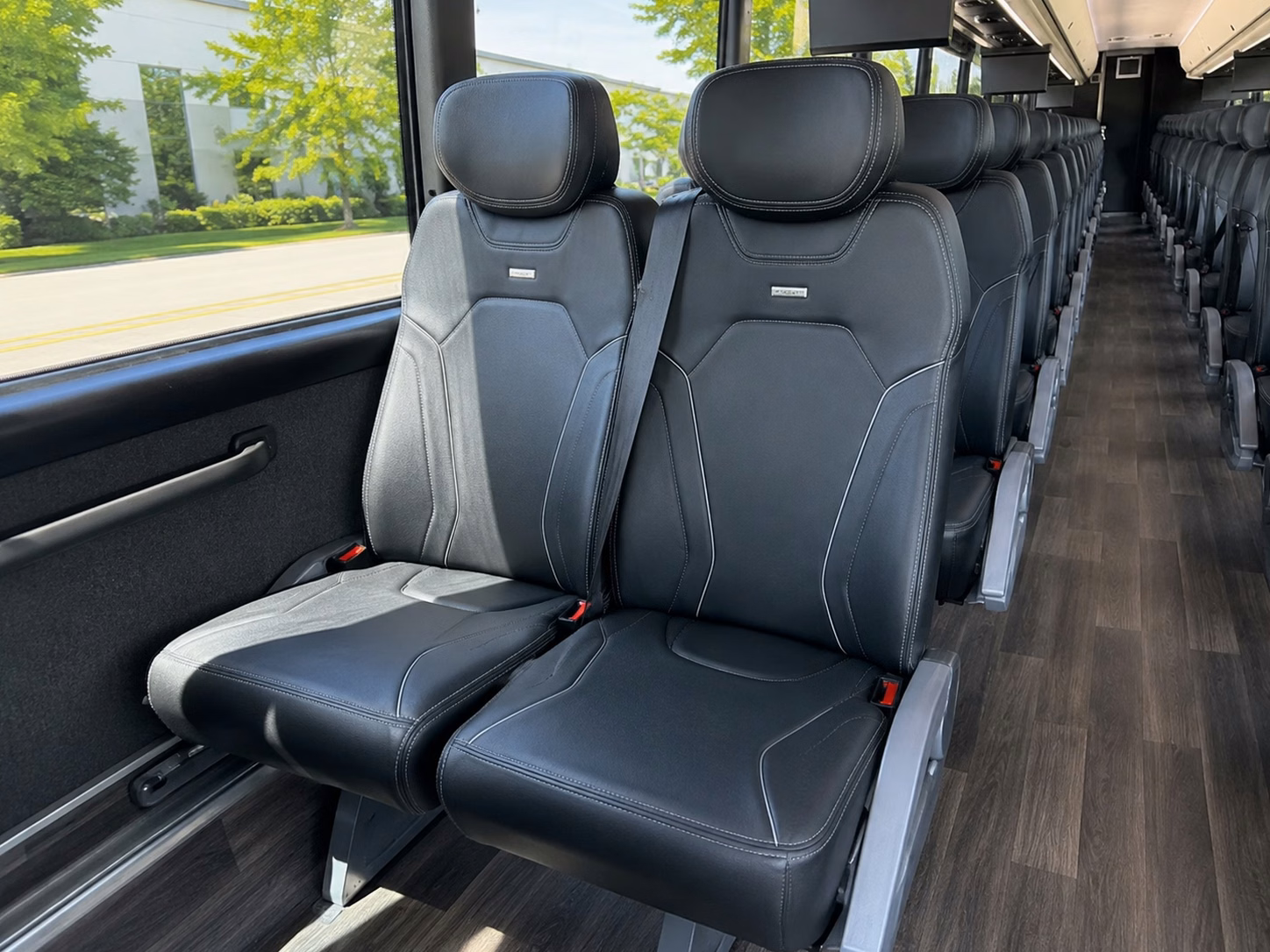 charter bus rentals for large modesto wedding guest shuttles