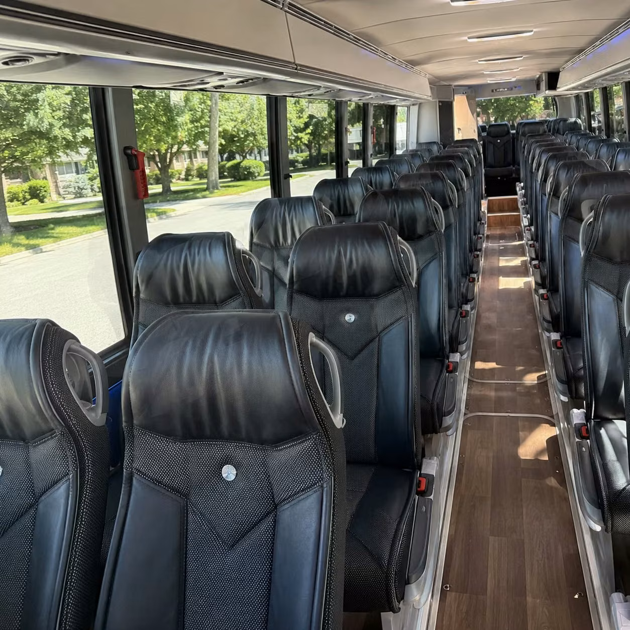 modesto charter bus interior