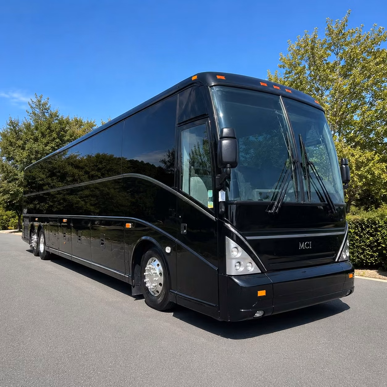 modesto charter bus rental exterior