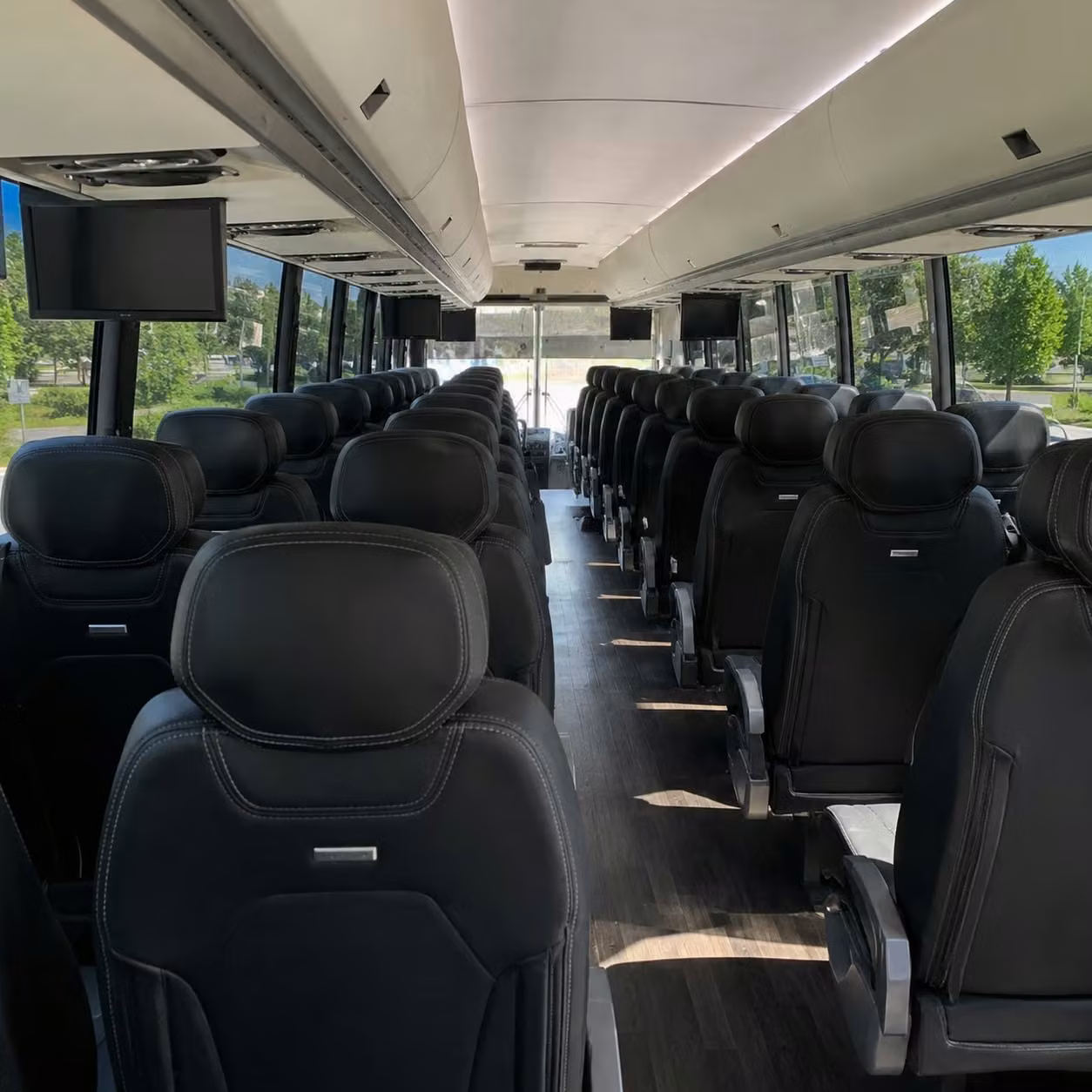modesto long distance charter bus rentals