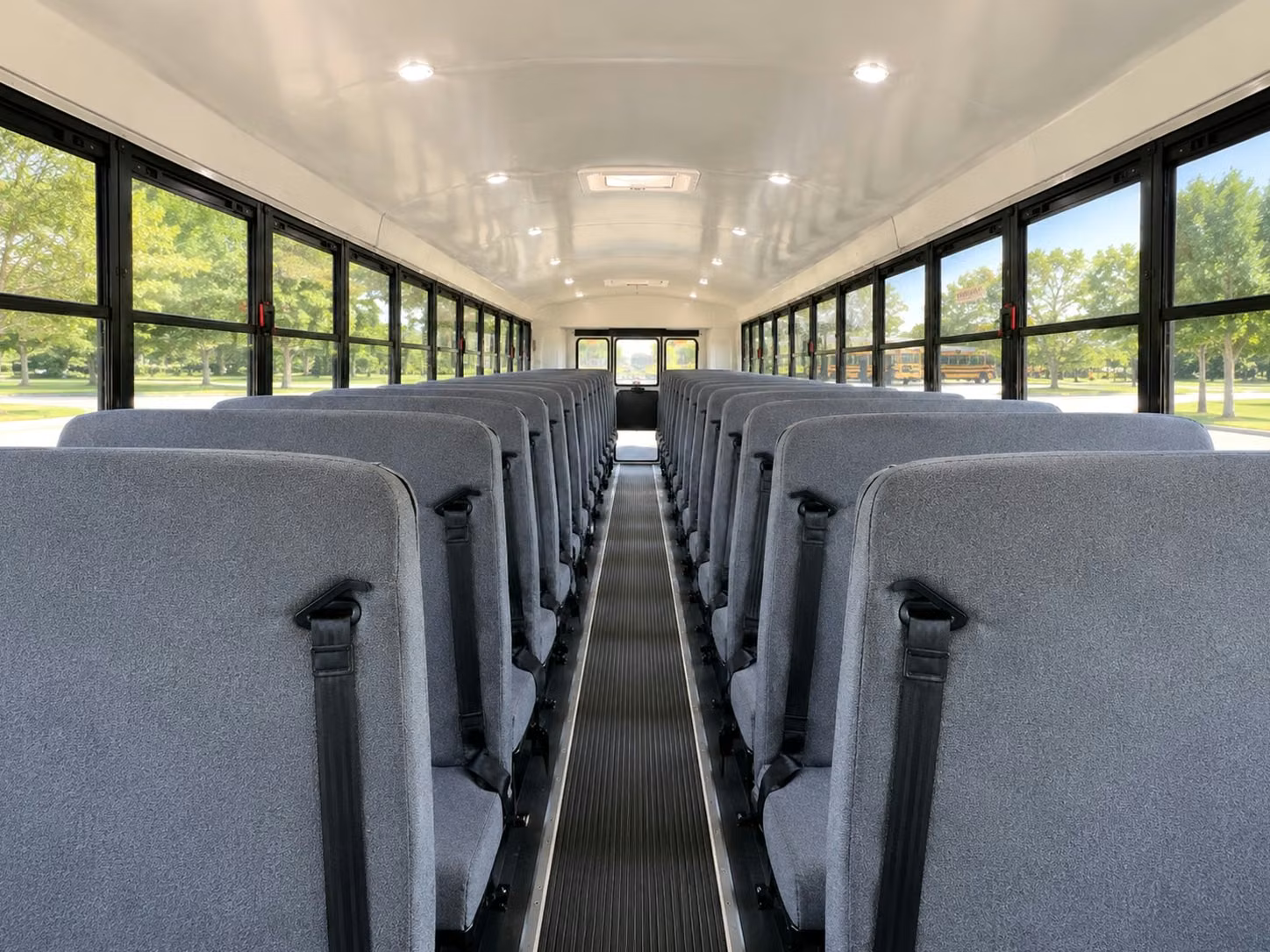 school bus inside