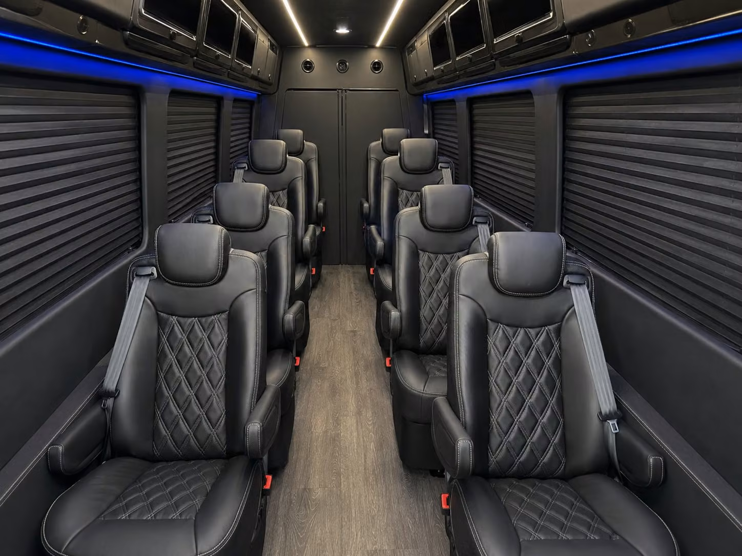 sprinter van with driver inside
